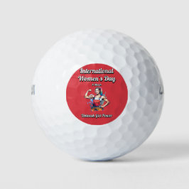 Entfesseln Sie den Girl-Power. Internationaler Fra Golfball