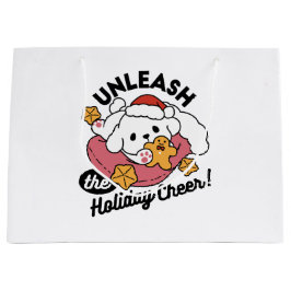 Entfesseln Sie den Holiday Cheer - Niedliche Hunde Große Geschenktüte
