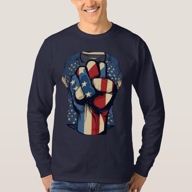 Entfesseln Sie den Power: Dynamic T - Shirt Design (Vorderseite)