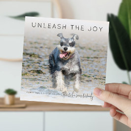 Entfesseln Sie die Freude | Foto Weihnachtskarte Feiertagskarte