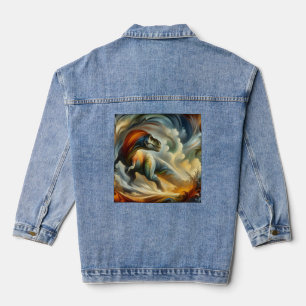 🦕 Entfesseln Sie Ihre innere Künstlerin mit Dinos Jeansjacke