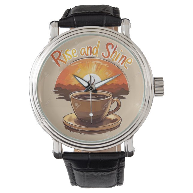 Entfesseln Sie Ihre Kreativität mit dem Dampfkaffe Armbanduhr (Vorderseite)