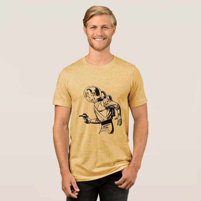 Entfesseln Sie Ihren inneren Helden - Retro Comic  Tri-Blend Shirt (Vorderseite voll)