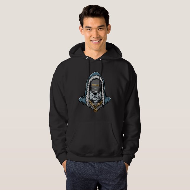 Entfesseln Sie Ihren inneren Schwäger: Bulldog Rap Hoodie (Vorne ganz)