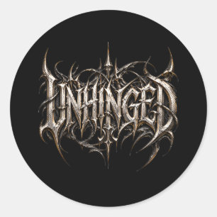 Entfesselte Death Metal Sticker mit Spitzen Gothic