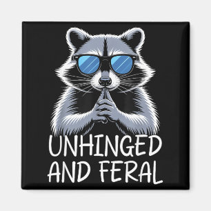 Entfesselter und verwilderter Waschbär  Magnet