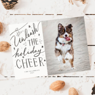 Entfessle das Cheer Dog Foto Weihnachten