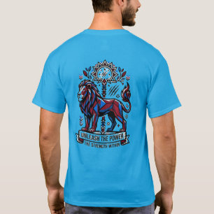 Entfessle das Power-Shirt – Löwen-Motivationsgrafi T-Shirt
