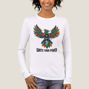 Entfessle deine Power Mechanischer Phoenix Grafik Tri-Blend Shirt