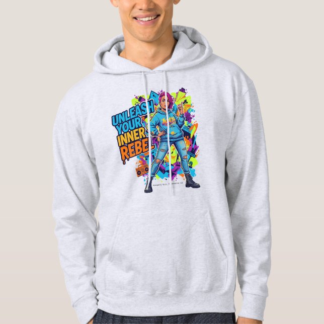 Entfessle deinen inneren Rebellen - Kapuzenpullove Hoodie (Vorderseite)