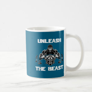 Entfessle Gorilla Bodybuilding Motivationsgeschenk Kaffeetasse