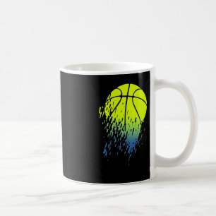 Entflechtung von Neon Green Basketball Urban Grafi Kaffeetasse