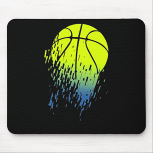 Entflechtung von Neon Green Basketball Urban Grafi Mousepad