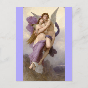 Entführung der Psyche - bouguereau Postkarte
