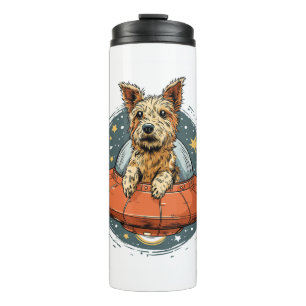 Entführung Hund - UFO-Beaming-Pup Thermosbecher