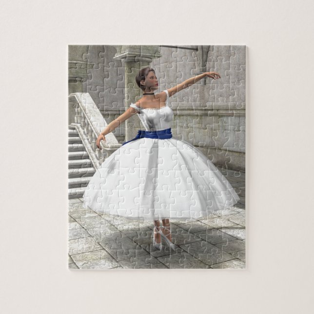Entgasen Sie Ballerina-Puzzlespiel (Vertikal)