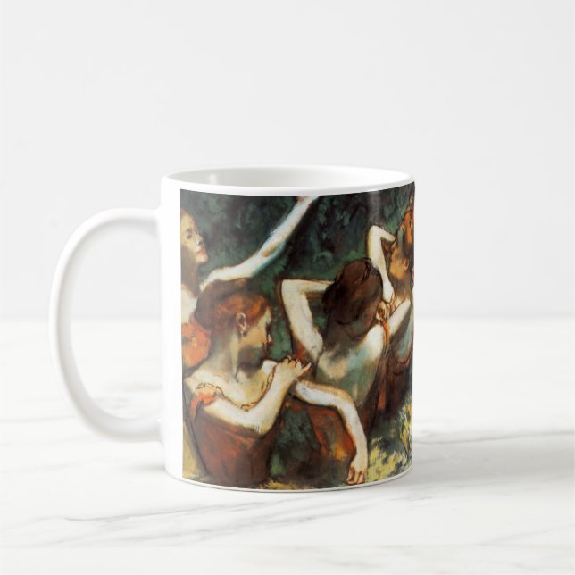 Entgasen Sie die vier Tänzer-Tasse Kaffeetasse (Links)