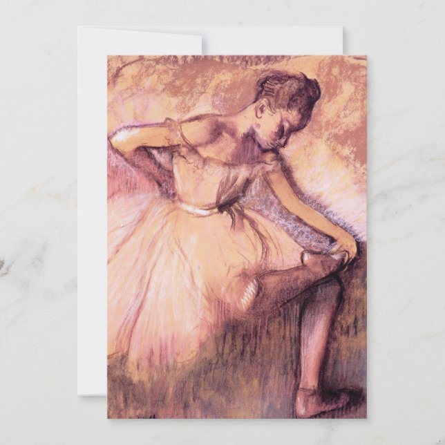 Entgasen Sie rosa Ballerina-Einladungen Einladung (Vorderseite)