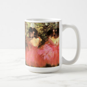 Entgasen Sie Tänzer in der rosa Tasse