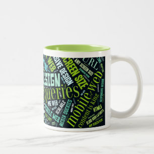 Entgegenkommende Entwurfs-Tasse Zweifarbige Tasse