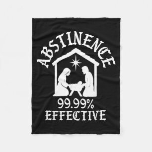 Enthaltsamkeit 99,99 Prozent Wirksam Geburt Christ Fleecedecke