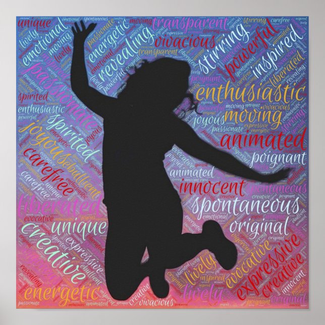 Enthousiasme Inspiration Motivation Poster (Devant)