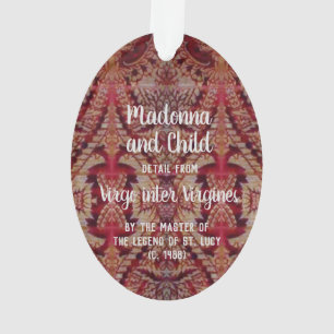 Enthroned Madonna & Kind (Detail; M 070) Acryl Ornament