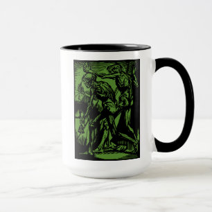 Enthüllte Schrecken toter Bergleute zu Halloween Tasse