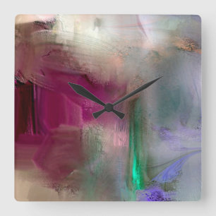 Enthüllung der Abends-Wand-Küchen-Uhr Quadratische Wanduhr