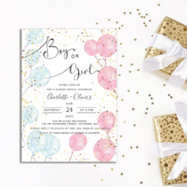 Enthüllung über das Geschlecht von Aquarellonen Einladung