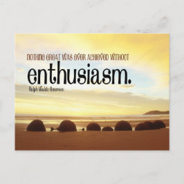 Enthusiasmus Motivierend Postkarte
