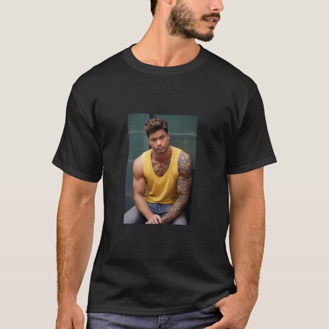 "Enthusiast der engagierten Fitness" T-Shirt (Vorderseite)