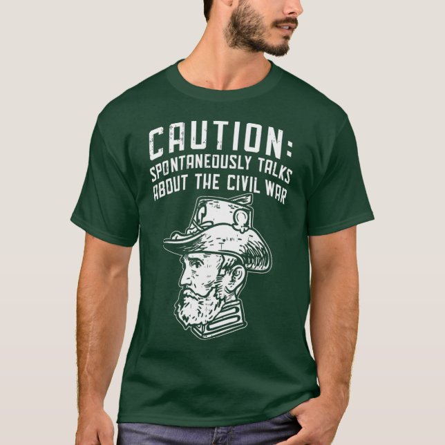 Enthusiasten des Zivilen Krieges in der amerikanis T-Shirt (Vorderseite)