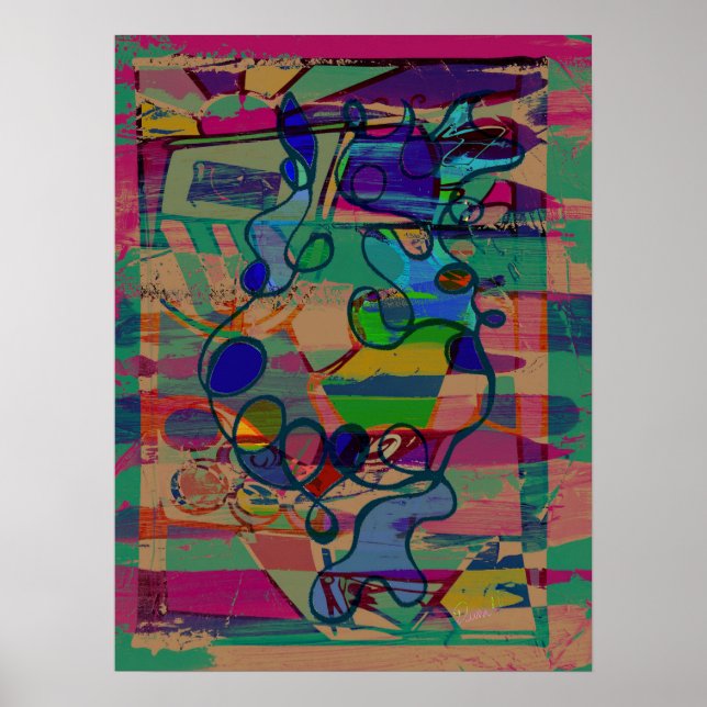 "Enticing Abstract" alt version 18 x 24 in. poster (Vorne)