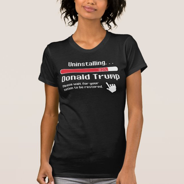 ENTINSTALLIEREN VON DONALD TRUMP T-Shirt (Vorderseite)