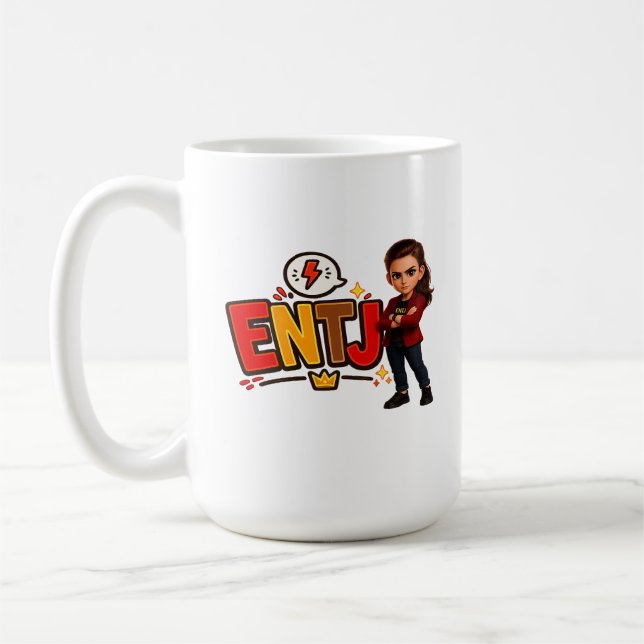 ENTJ — A Conquistadora Visionária Kaffeetasse (Links)