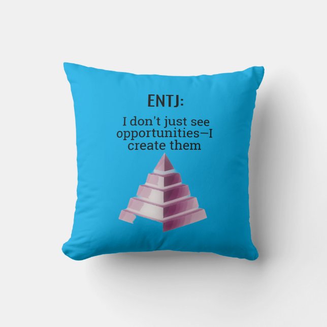 ENTJ: Chancen schaffen Kissen (Vorderseite)