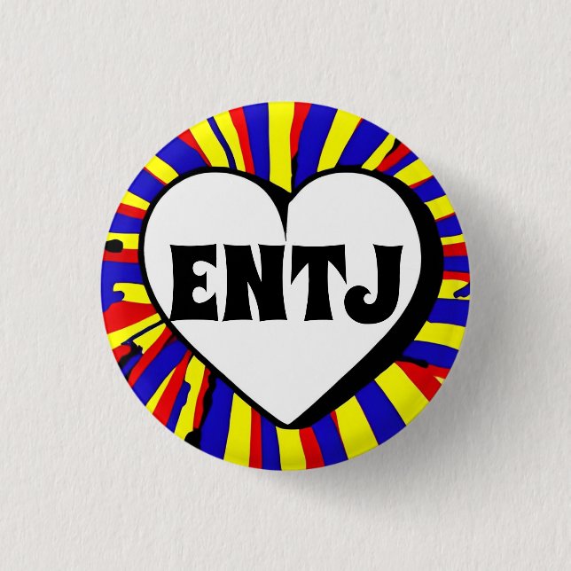 ENTJ MBTI 3 Cm Runder Abzeichen Button (Vorderseite)