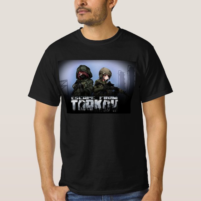 Entkommen aus tarkov fan art anime T-Shirt (Vorderseite)