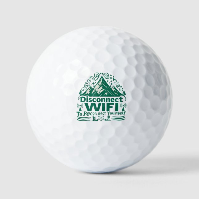Entkommen Sie dem digitalen Rückspiel mit der Natu Golfball (Vorderseite)