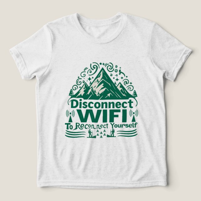 Entkommen Sie dem digitalen Rückspiel mit der Natu Tri-Blend Shirt (Design Vorderseite)