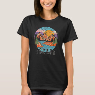 Entkommen Sie dem normalen sonnigen Camping Wander T-Shirt