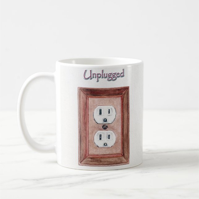 Entkoppeltes Design auf einer Tasse (Links)