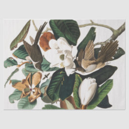 Entkopplung Vintager Vögel und Blume Seidenpapier