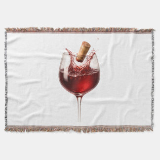 Entkorkte Liebe Elegantes Wein-Splash-Hochzeitsges Decke