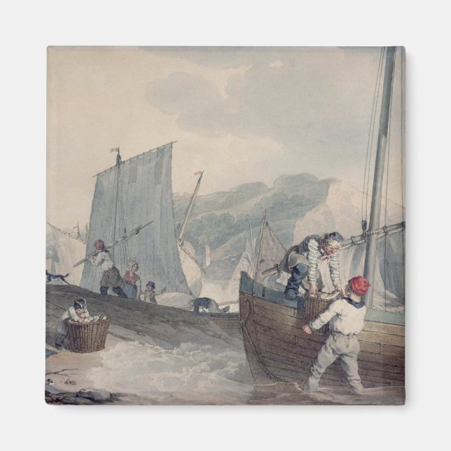 Entladen von Fischereibooten Magnet (Vorne)