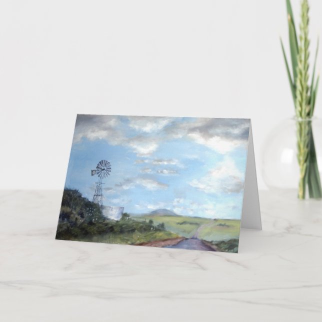 Entlang der ländlichen Straße Karte (Vorderseite)