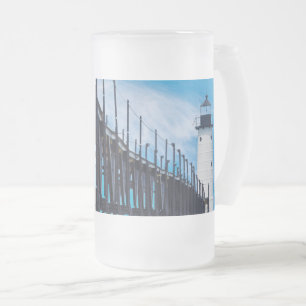 Entlang der Manistee Mattierte Glasbierbläserei Ta Mattglas Bierglas