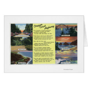 Entlang der Oregon Coast Highway mit einem Gedicht