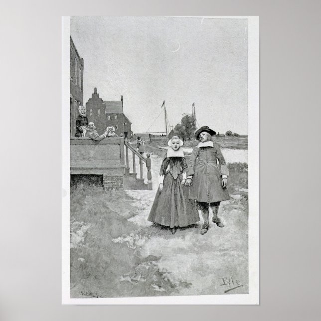 Entlang des Kanals in Old Manhattan Poster (Vorne)